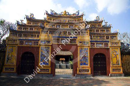 Hien Nhan Gate within the Imperial Citadel of Hue, Vietnam.