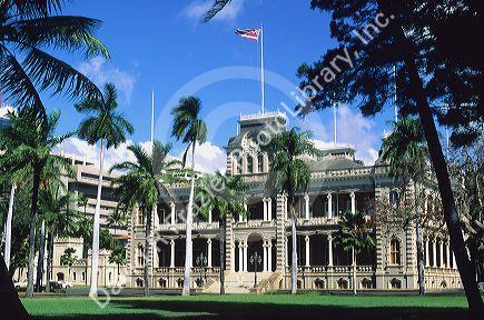 Iolani Palace, Honolulu, Hawaii.