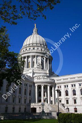Wisconsin State Capitol building in Madison, Wisconsin, USA.
