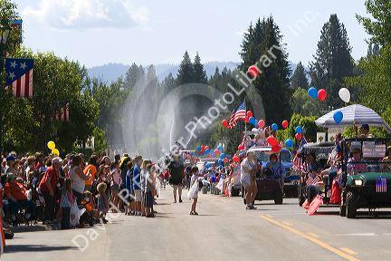 4th of July parade in Cascade, Idaho, USA.