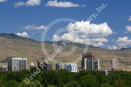 The state capital city of Boise, Idaho, USA.