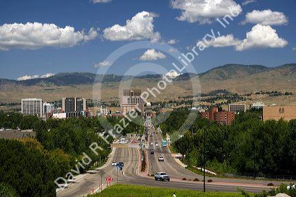 The state capital city of Boise, Idaho, USA.