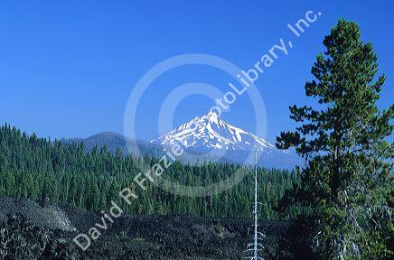 Mt. Jefferson in the Deschutes national forest of Oregon.