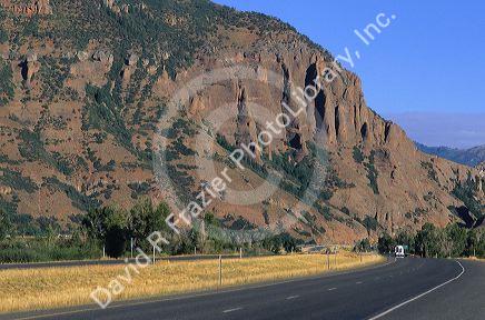Interstate 84 westbound near Henefer, Utah.