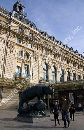 Exterior of the Musee d'Orsay in Paris, France.