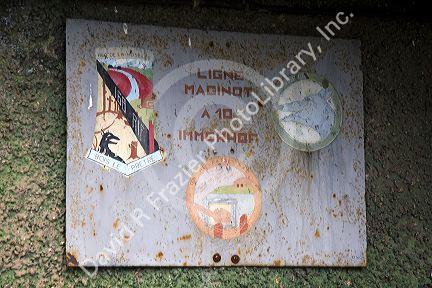 Maginot Line in Alsace, northeast France.
