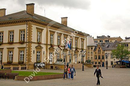 Luxembourg City Hall in Luxembourg City, Luxembourg.