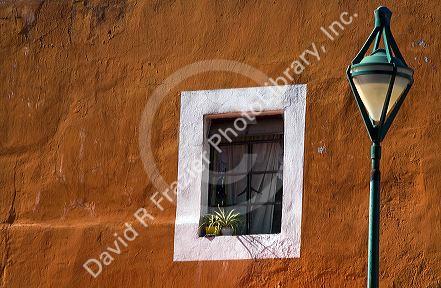 Window of a building in the city of Puebla, Puebla, Mexico.