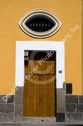 Doorway in the city of Puebla, Puebla, Mexico.