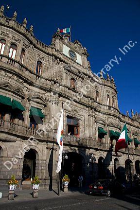 The Palacio Municipal or City Hall in the city of Puebla, Puebla, Mexico.