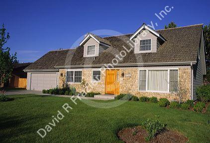 Upper middle class housing in Boise, Idaho.