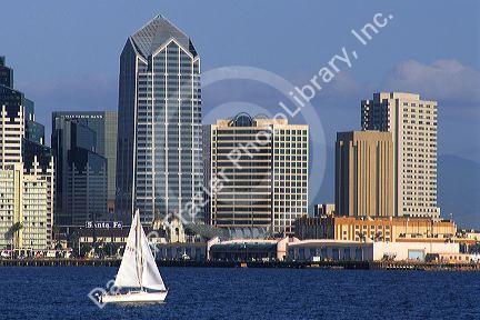 A cityscape view of San Diego, California.