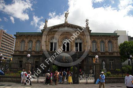 The National Theatre of Costa Rica is located in the central section of San Jose, Costa Rica.