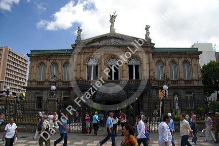 The National Theatre of Costa Rica is located in the central section of San Jose, Costa Rica.