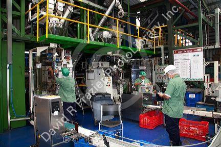 Britt coffee roasting and packaging plant in San Rafael de Heredia, Costa Rica.