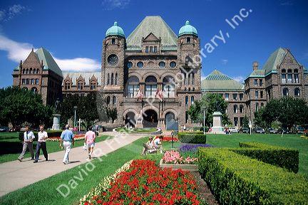 The Ontario Provincial Parliament in Toronto, Canada.