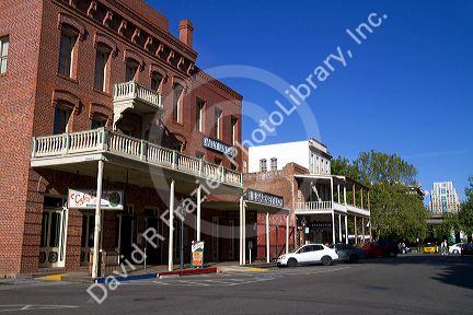 Old Sacramento State Historic Park in Sacramento, Califorina, USA.