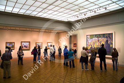 A Sunday Afternoon on the Island of La Grande Jatte by Georges Seurat displayed at the Art Institute of Chicago, Illinois, USA.