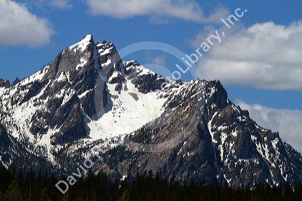 McGowan Peak in the Sawtooth Mountain Range near Stanley, Idaho, USA.