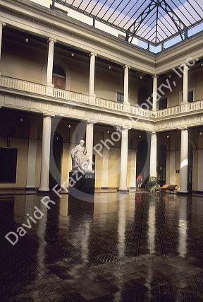 The University of Chile library building in Santiago, Chile.