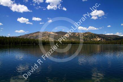 Bull Trout Lake located in the Boise National Forest near Lowman, Idaho, USA.