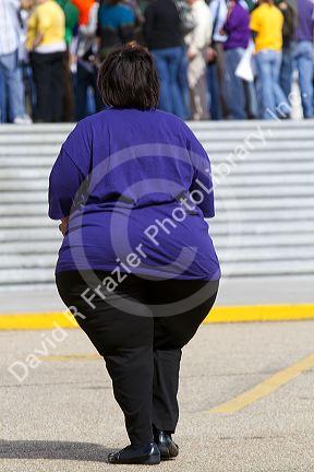Obese woman.