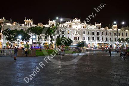 Plaza San Martin located within the Historic Centre of Lima, Peru.