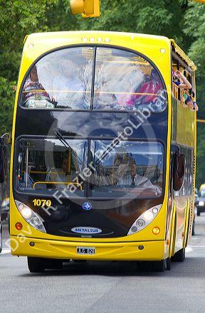 Double decker tour bus in Buenos Aires, Argentina.