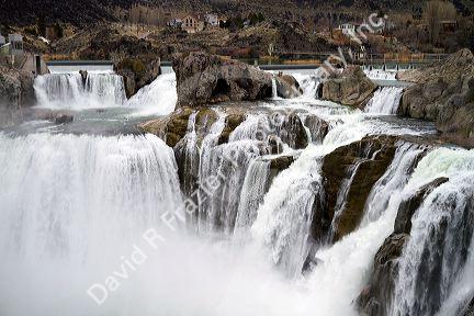 Shoshone Falls on the Snake River located near Twin Falls, Idaho, USA.