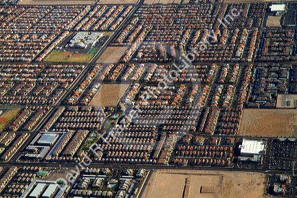 Housing development at Las Vegas, Nevada, USA.