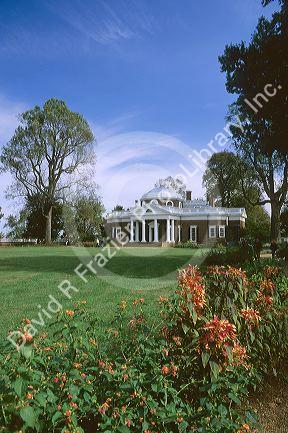 Monticello the Thomas Jefferson estate in Virginia.