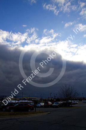 Cold front approaches Lansing, Michigan, USA.