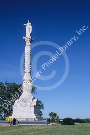 The Victory Monument in Yorktown, Virginia.