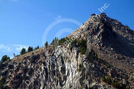 Fire lookout tower at Crater Lake National Park located in southern Oregon, USA.