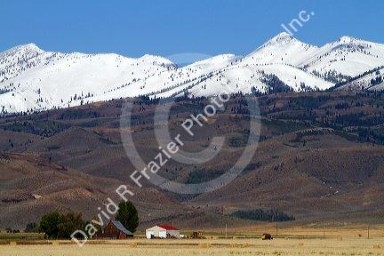 Snow covered peaks of Soldier Mountain located in south central Idaho, USA.