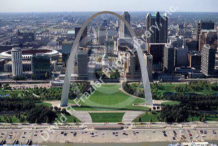 The Gateway Arch in St. Louis, Missouri.