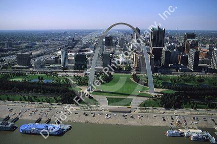 The Gateway Arch in St. Louis, Missouri.