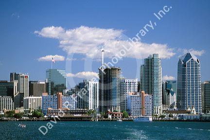 San Diego, California view from the  Harbor.