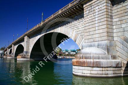 The London Bridge at Lake Havasu City, Arizona, USA.