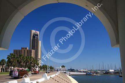 One Shoreline Plaza on the waterfront of Corpus Christi, Texas, USA.