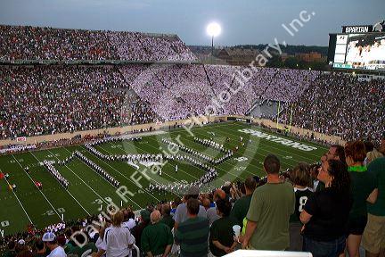 Spartan Stadium at Michigan State University in East Lansing, Michigan, USA.