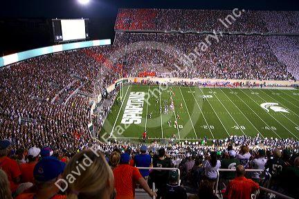 Spartan Stadium at Michigan State University in East Lansing, Michigan, USA.