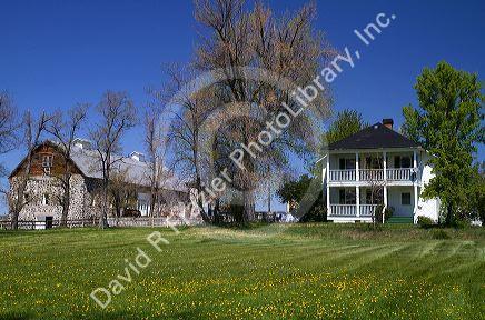 Farmstead near Jerome, Idaho, USA.