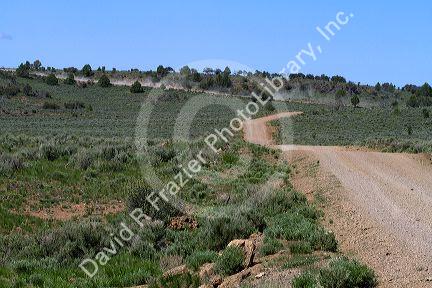 The Owyhee Uplands Backcountry Byway in Owyhee County, Idaho, USA.