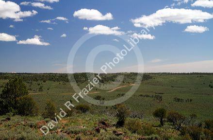 Scenic view along the Owyhee Uplands Backcountry Byway in Owyhee County, Idaho, USA.
