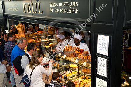 Paul restaurant at Charles de Gaulle Airport, Paris, France.