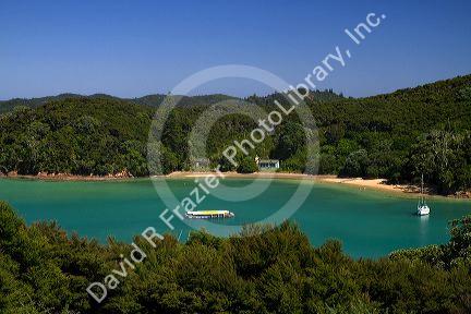 View of Bay of Islands in the Northland Region, North Island, New Zealand.