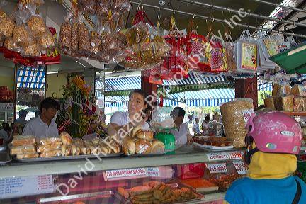 Vietnamese market in Ho Chi Minh City, Vietnam.