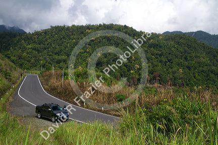 Rural road between Da Lat and Nha Trang, Vietnam.