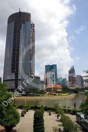 The Saigon One Tower under construction in Ho Chi Minh City, Vietnam.